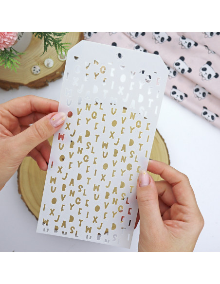 Letras Panda stencil | Alúa Cid design