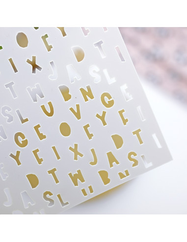 Letras Panda stencil | Alúa Cid design