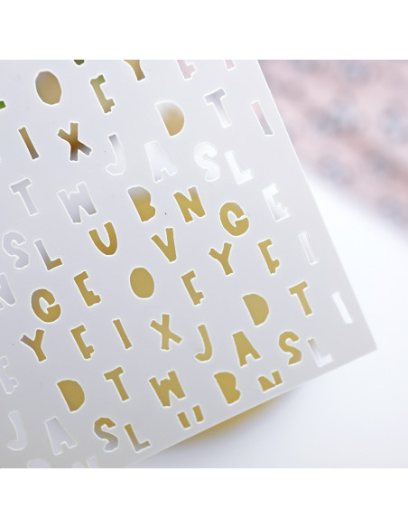 Letras Panda stencil | Alúa Cid design