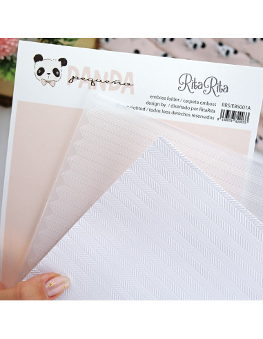 ZigZag embossing folder - 'Panda' ZigZag embossing folder - 'Panda'