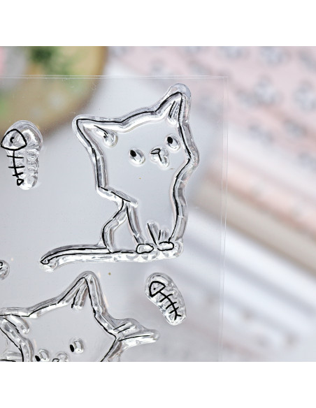 Kittys clear stamps set | Alúa Cid
