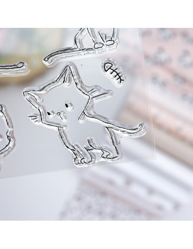 Kittys clear stamps set | Alúa Cid