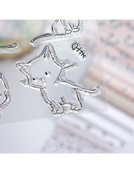 Kittys clear stamps set | Alúa Cid