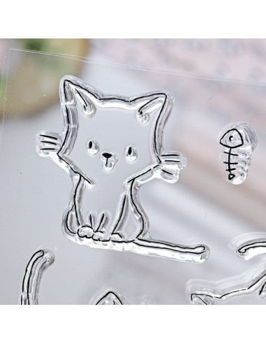 Kittys clear stamps set | Alúa Cid