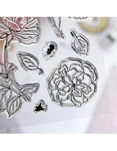 Camelias Clear stamp set 2