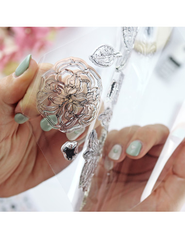 Camelias Clear stamp set