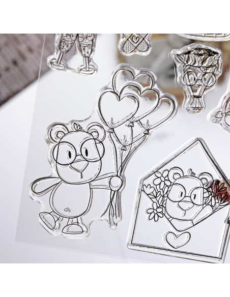 Mr. Lemontín clear stamps set by Andrea la gafotas