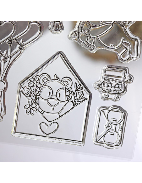 Mr. Lemontín clear stamps set by Andrea la gafotas