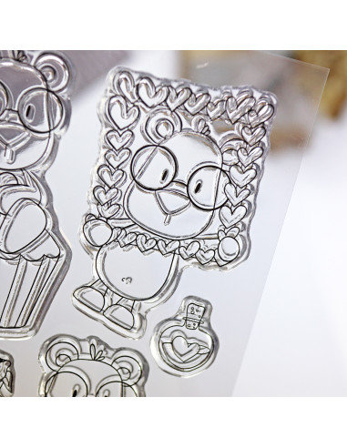 Mr. Lemontín clear stamps set by Andrea la gafotas Mr. Lemontín clear stamps set by Andrea la gafotas