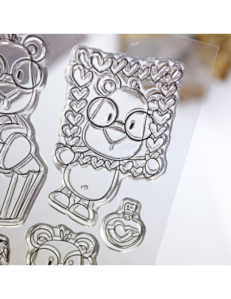 Mr. Lemontín clear stamps set by Andrea la gafotas