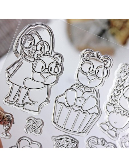 Mr. Lemontín clear stamps set by Andrea la gafotas