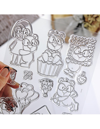 Mr. Lemontín clear stamps set by Andrea la gafotas Mr. Lemontín clear stamps set by Andrea la gafotas