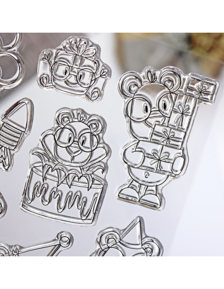 Mr Lemon de Fiesta clear stamp set | Andrea la gafotas