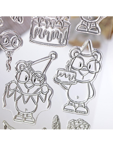 Mr Lemon de Fiesta clear stamp set | Andrea la gafotas