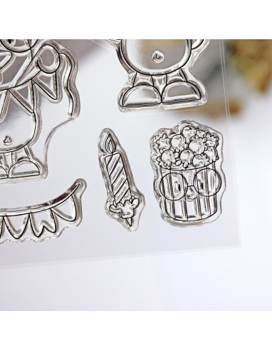 Mr Lemon de Fiesta clear stamp set | Andrea la gafotas