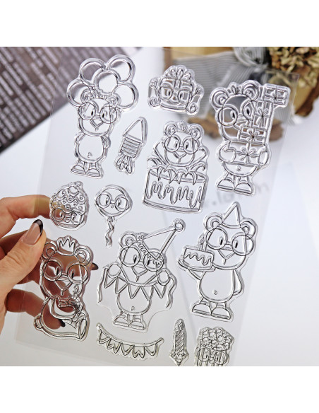 Mr Lemon de Fiesta clear stamp set | Andrea la gafotas