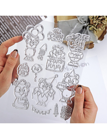 Mr Lemon de Fiesta clear stamp set | Andrea la gafotas