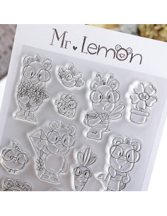 Mr. Lemon en Primavera clear stamp set | Andrea la gafotas 2