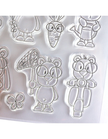 Mr. Lemon en Primavera clear stamp set | Andrea la gafotas