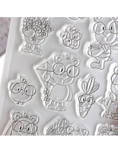 Mr. Lemon en Primavera clear stamp set | Andrea la gafotas Mr. Lemon en Primavera clear stamp set | Andrea la gafotas