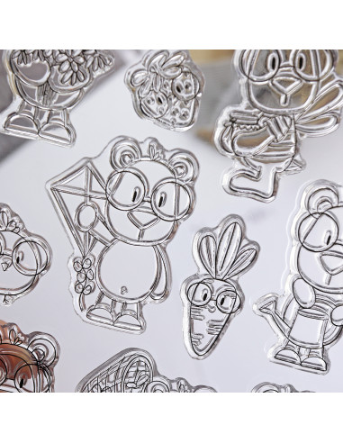 Mr. Lemon en Primavera clear stamp set | Andrea la gafotas