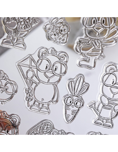 Mr. Lemon en Primavera clear stamp set | Andrea la gafotas