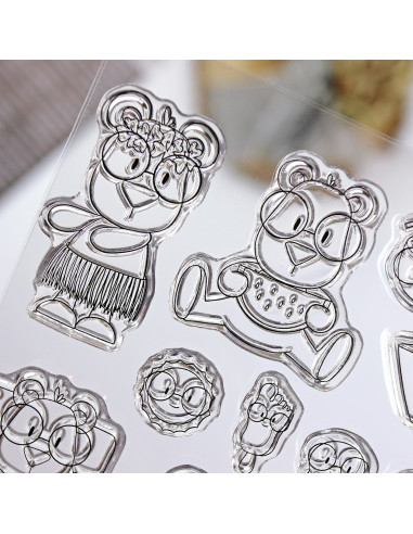 Mr. Lemon en Verano clear stamp set | Andrea la gafotas