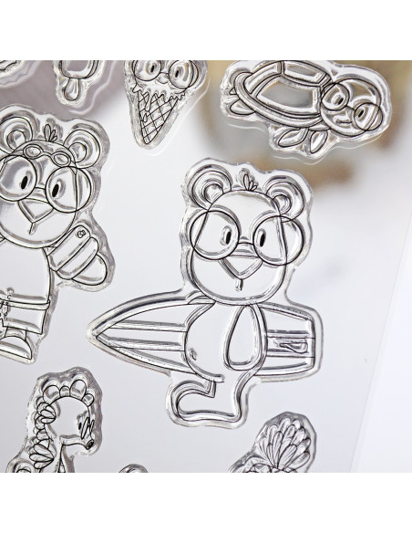 Mr. Lemon en Verano clear stamp set | Andrea la gafotas