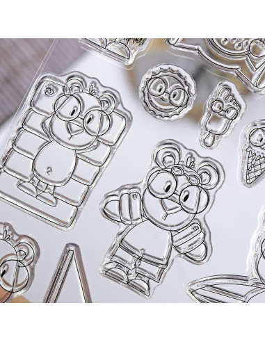 Mr. Lemon en Verano clear stamp set | Andrea la gafotas Mr. Lemon en Verano clear stamp set | Andrea la gafotas