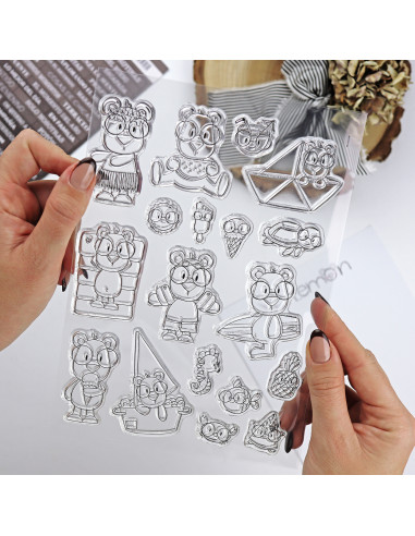 Mr. Lemon en Verano clear stamp set | Andrea la gafotas Mr. Lemon en Verano clear stamp set | Andrea la gafotas
