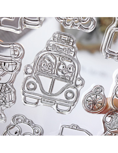 Mr. Lemon Bon Voyage Stamp & Die set by Andrea la gafotas