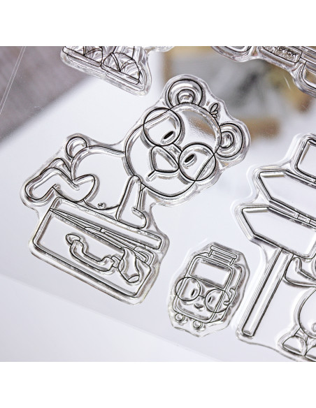 Mr. Lemon Bon Voyage Stamp & Die set by Andrea la gafotas