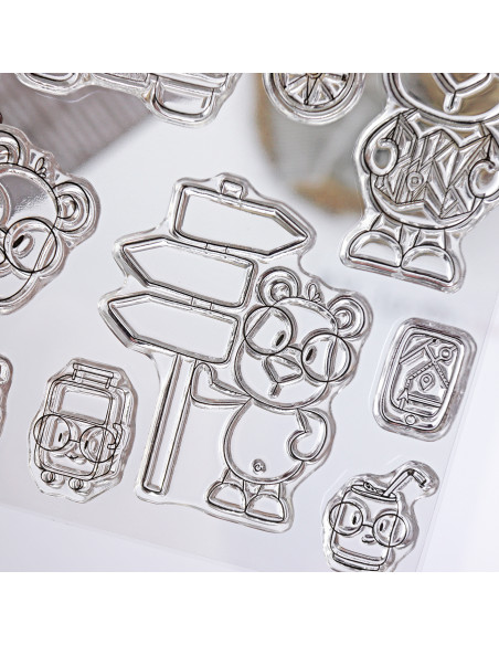 Mr. Lemon Bon Voyage Stamp & Die set by Andrea la gafotas