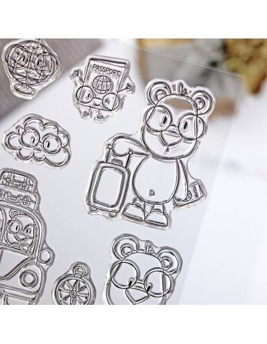 Mr. Lemon Bon Voyage clear stamps set by Andrea la gafotas