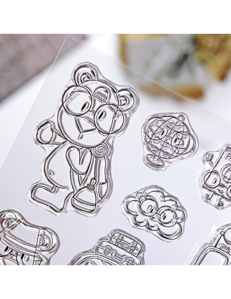 Mr. Lemon Bon Voyage clear stamps set by Andrea la gafotas