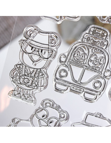 Mr. Lemon Bon Voyage clear stamps set by Andrea la gafotas