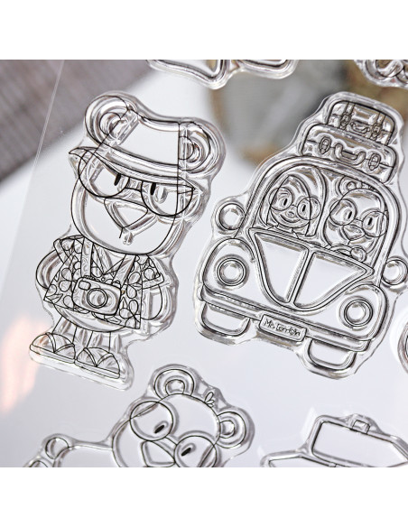 Mr. Lemon Bon Voyage clear stamps set by Andrea la gafotas