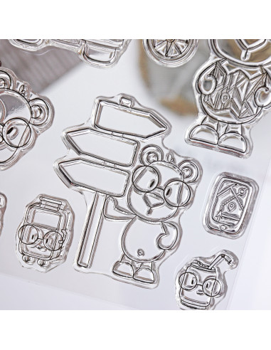 Mr. Lemon Bon Voyage clear stamps set by Andrea la gafotas