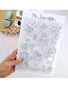 Mr Lemon de Fiesta Stamp & Die set | Andrea la gafotas