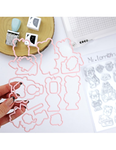 Mr. Lemon Bon Voyage Stamp & Die set by Andrea la gafotas