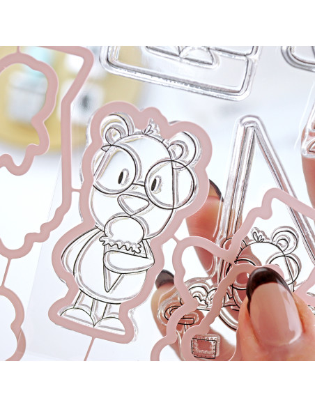 Mr. Lemon en Verano Stamp & Die set | Andrea la gafotas