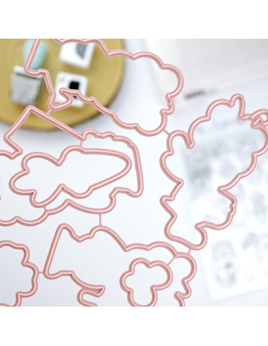 Mr. Lemon en Verano Stamp & Die set | Andrea la gafotas