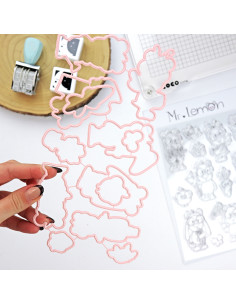 Mr. Lemon en Primavera Stamp & Die set | Andrea la gafotas 2