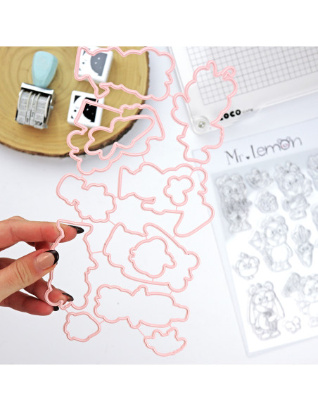 Mr. Lemon en Primavera Stamp & Die set | Andrea la gafotas