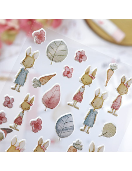 Carrotcake puffy stickers