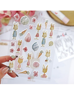 Carrotcake puffy stickers 2