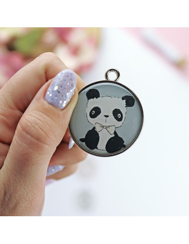 'Panda' metallic charms 'Panda' metallic charms