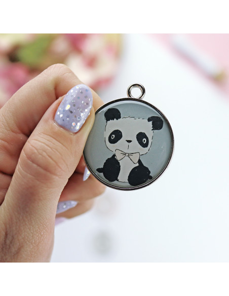 'Panda' metallic charms