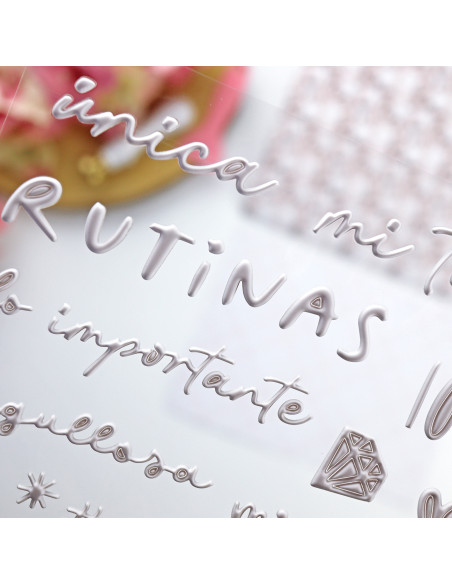 Para Mí. White puffy stickers | Rita´s Diary