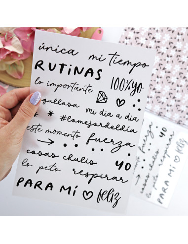 Para Mí. Black rub-ons | Rita´s Diary